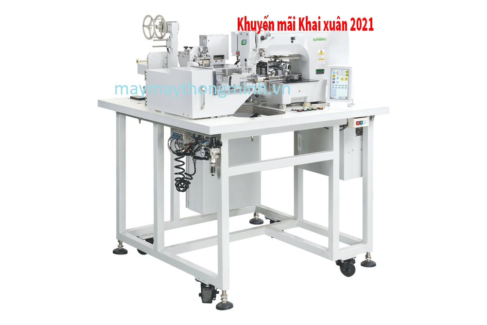 Automatic Elastic Ribbon Splicing Machine -Máy nối thun tự động đầu đơn
